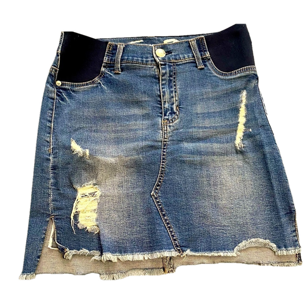 Seven7 size 2 washed  blue mini skirt